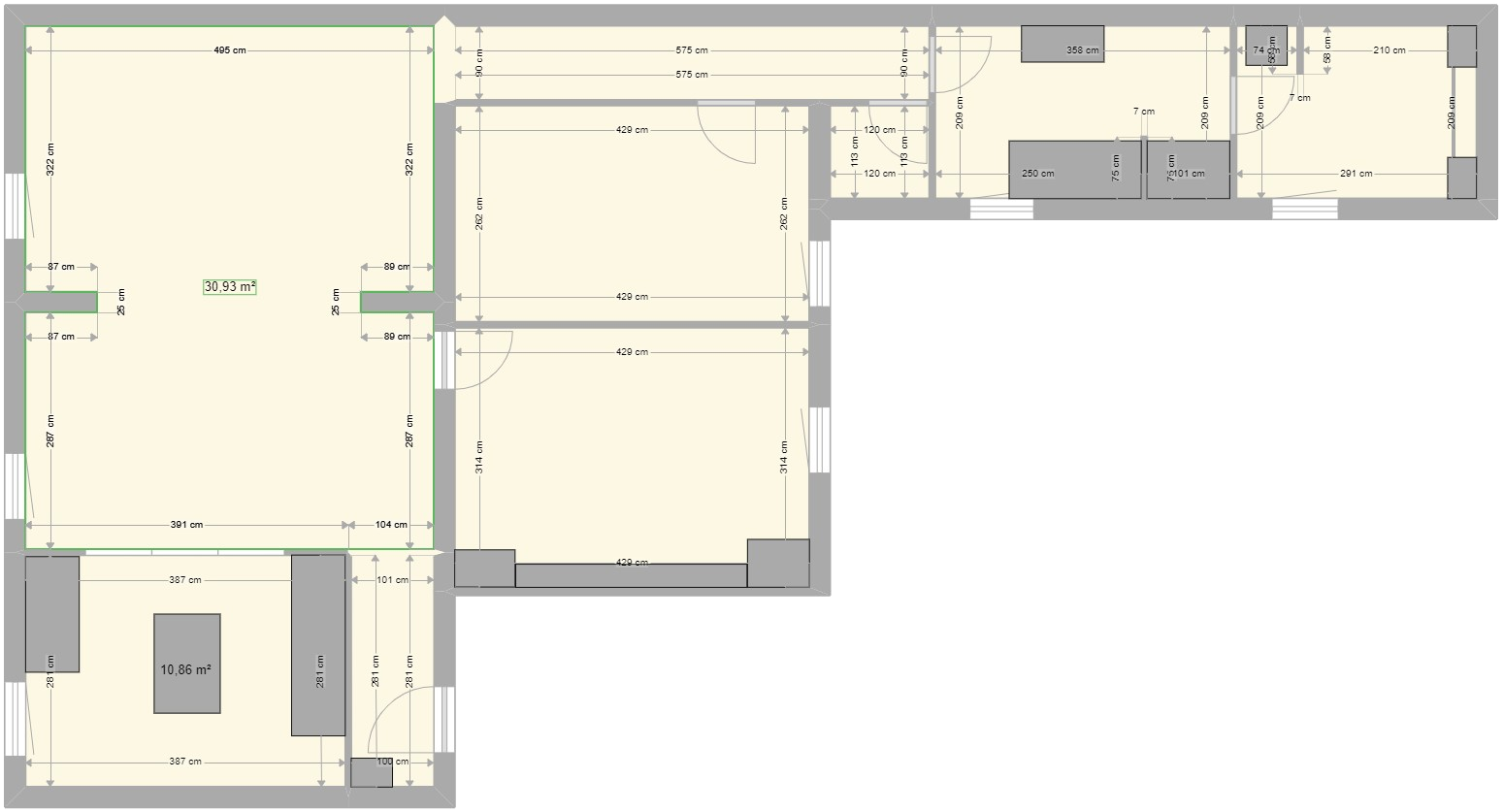 Plan de l'appartement